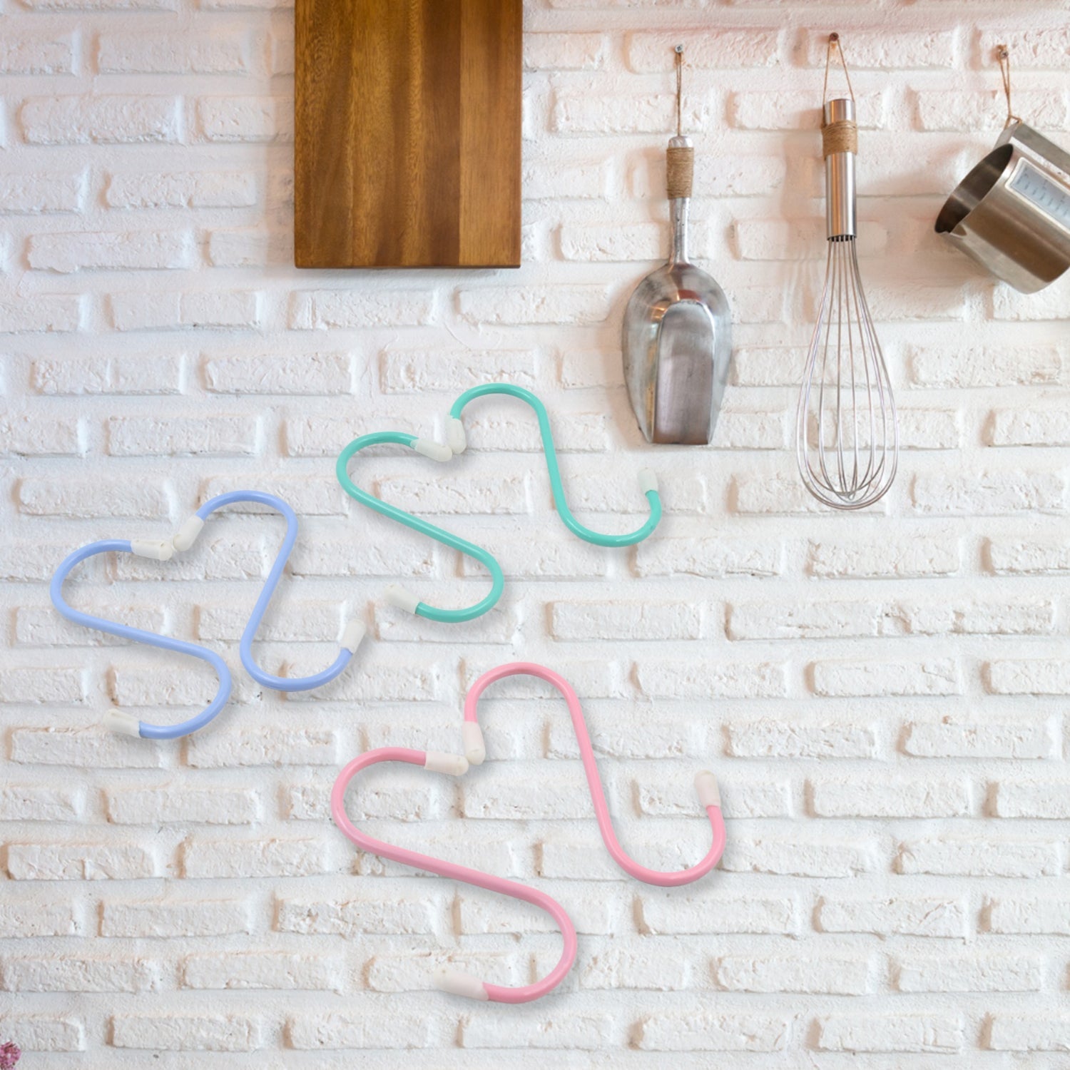 17873 S Shape Metal Hooks for Hanging, Heavy Duty S Shaped Hooks for Hanging Clothes, Metal Hooks for Kitchen, Wardrobe, Work Shop, Bathroom, Garden, Office (6 Pcs Set) 17873 S Shape Metal Hooks for Hanging, Heavy Duty S Shaped Hooks for Hanging Clothes, Metal Hooks for Kitchen, Wardrobe, Work Shop, Bathroom, Garden, Office (6 Pcs Set)